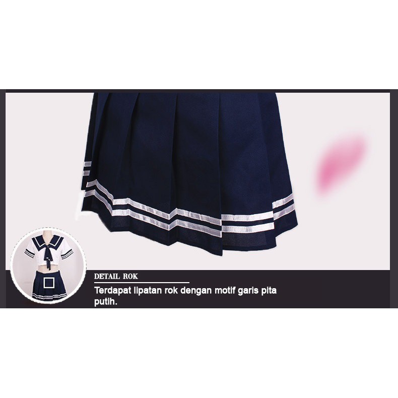 baju tidur student anak sekolah jepang costum sailor uniform pelaut sexy lingerie set