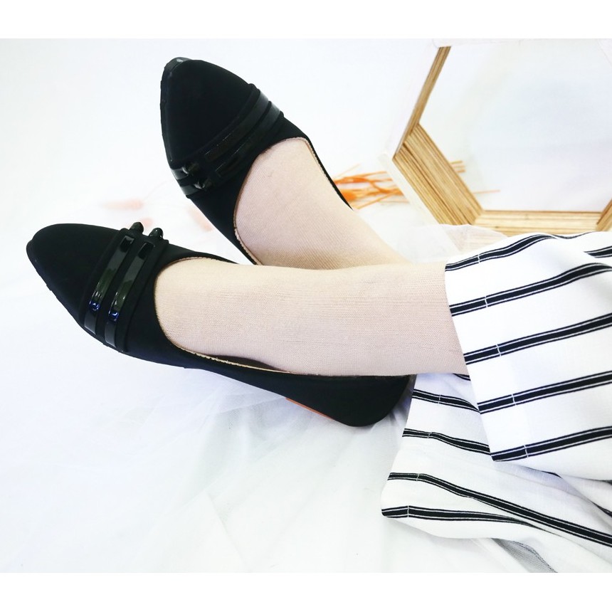 Sepatu Wanita Flat Shoes Simple Warna Elegan dan Anti Slip SepatuCP