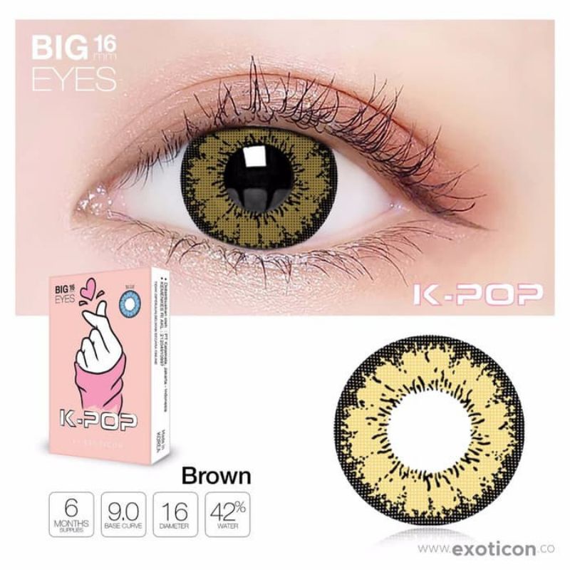 SOFTLENS K-POP NORMAL / KPOP BIG EYES 16MM by X2 EXOTICON