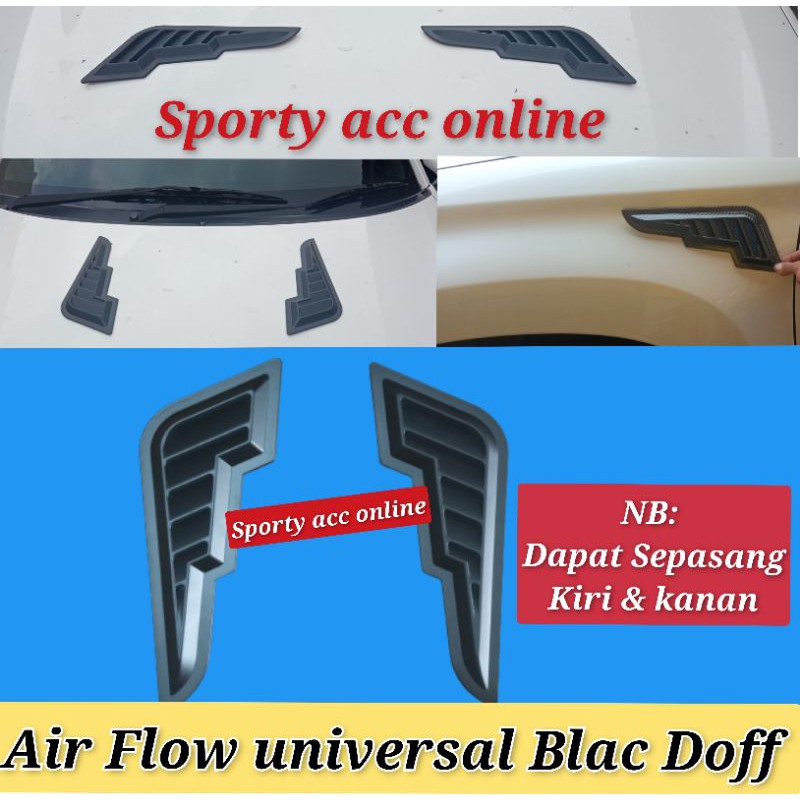 Air Flow universal Black Doff exotic