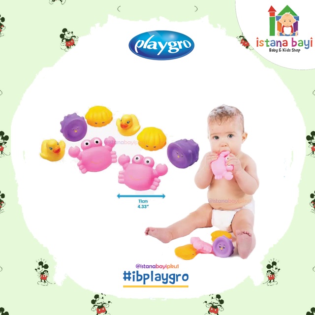 Playgro Bathtime Squirtees - Playgro mainan anak