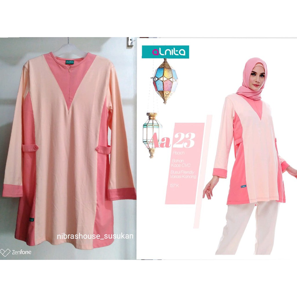 Atasan Alnita Aa 23 Atasan Kaos Nibras Terbaru Original