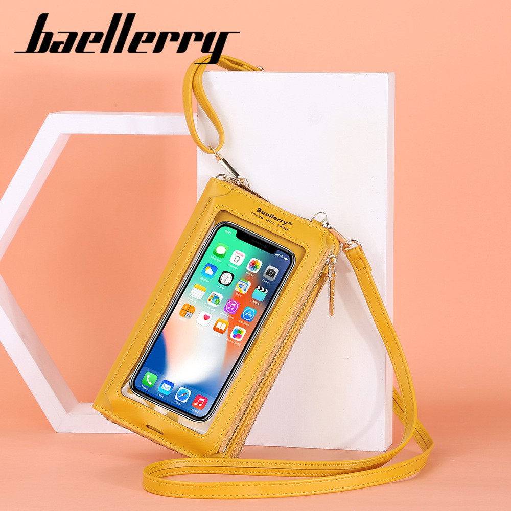 BAELLERRY N5018 Tas Selempang Wanita Dompet Panjang Wanita Dompet Handphone Sling Bag WATCHKITE WKOS