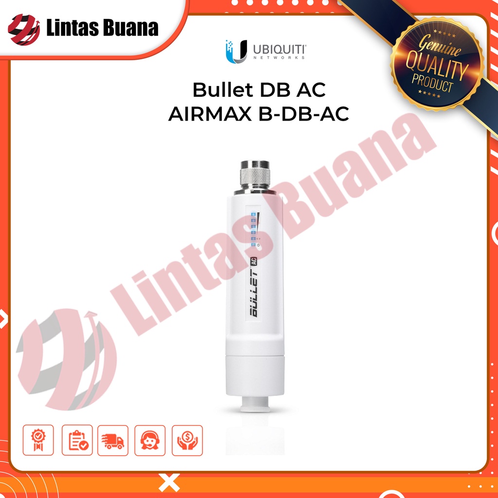 UBNT B-DB-AC Bullet Dual Band AC PtMP Radio WiFi - BULLET DB AC 4.8