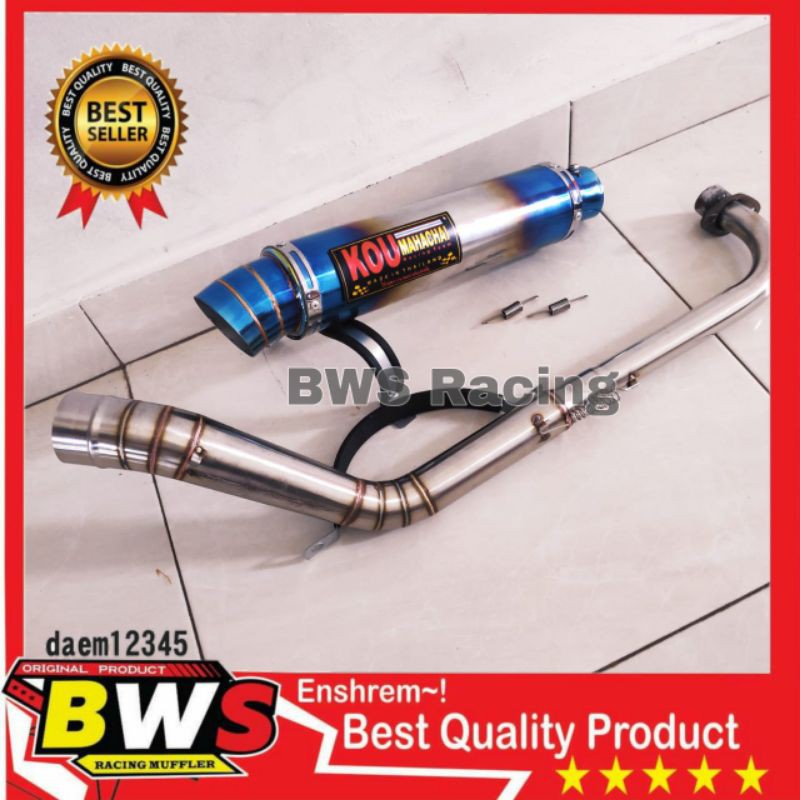 knalpot Kou BLUEMOON Supra, jupiter,Revo,Blade.