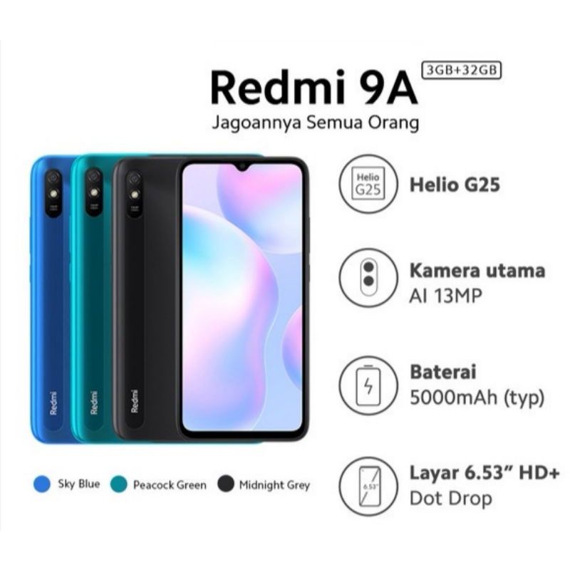 REDMI 9A GARANSI RESMI TAM-3/32