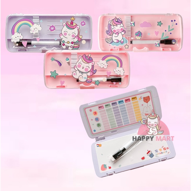 

KOTAK PENSIL UNICORN DENGAN PAPAN TULIS UNTUK ANAK