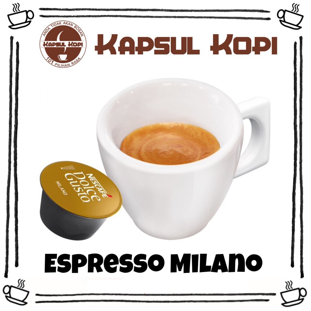 

Ecer Espresso Milano Kapsul Kopi Nescafe Dolce Gusto Import Coffee Capsule