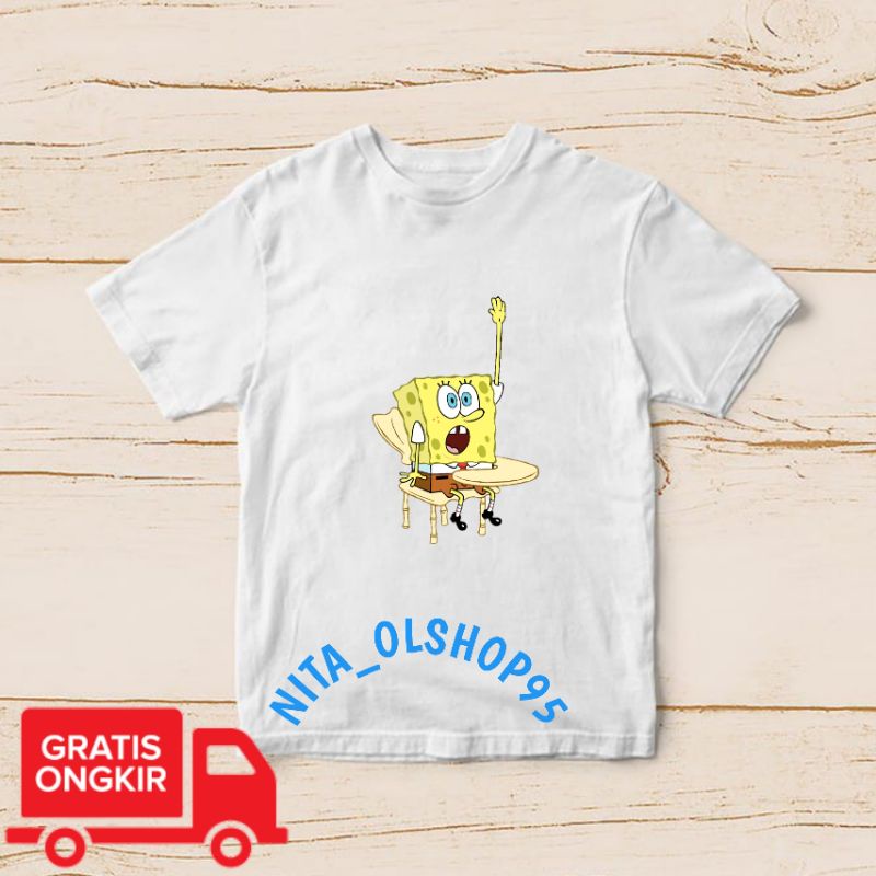 baju anak karakter , baju anak Spongebob , baju ana laki laki , baju anak perempuan