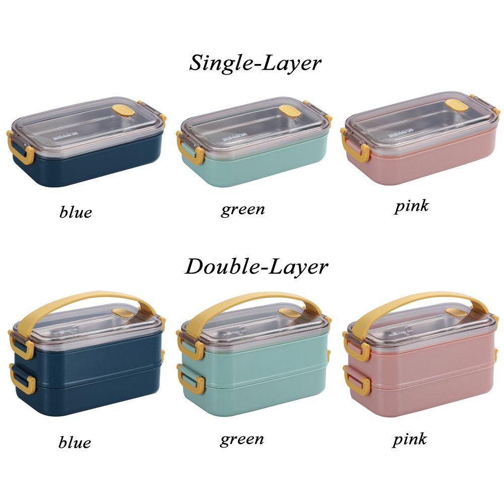 SOLIGHTER Lunch Box Portable Stainless Steel Japanese-Style Insulation Heated Food Container