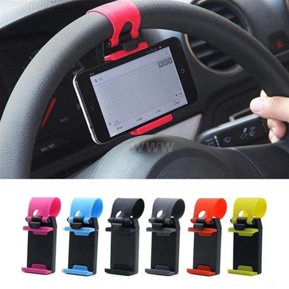 Lanfy Car Phones Holder Sepeda Plastik Klip Mount Car Phones Support Braket Handphone Otomatis