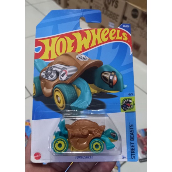 Hotwheels TURTOSHELL HW STREET BEASTS hotwheels bentuk kura kura