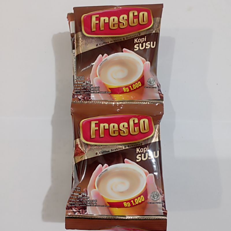 

Fresco kopi susu per renceng 12 shacet