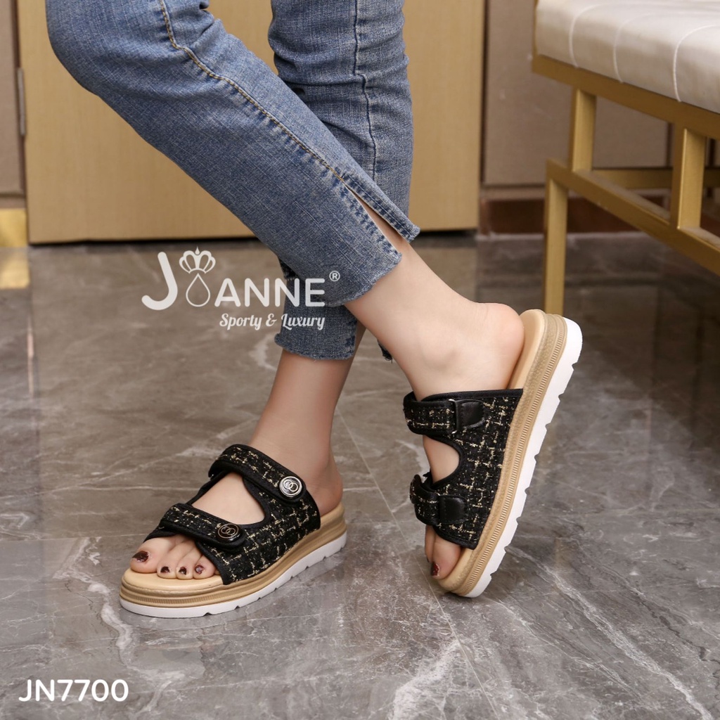 JOANNE Slop Wedges Sandal Gunung #JN7700 ORIGINAL