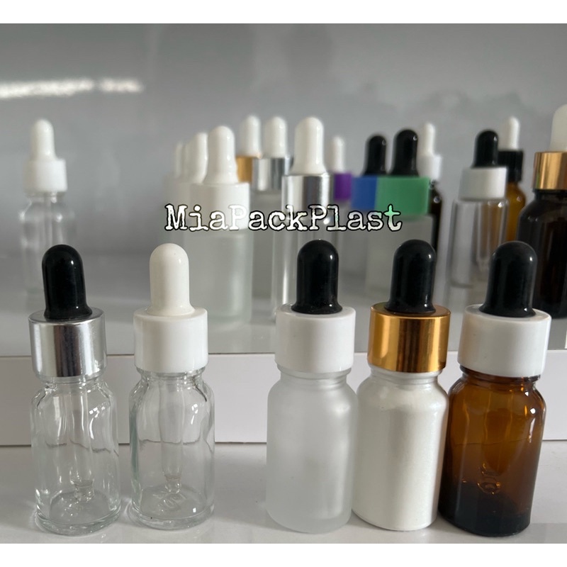 Botol Kaca Pipet 15ml / Botol serum pipet bening 15ml