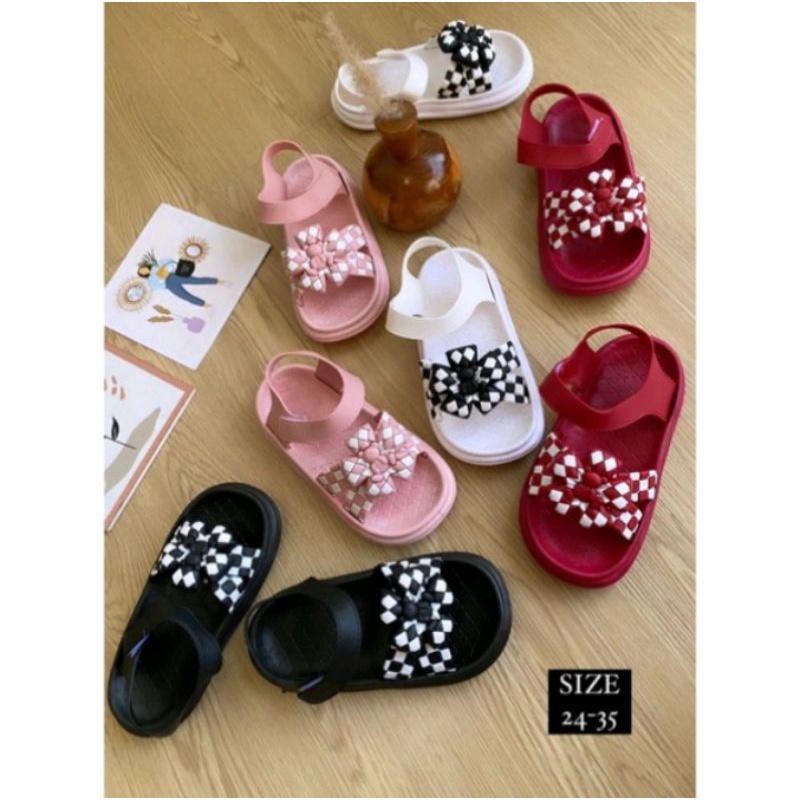 Sandal Pita Anak Perempuan Jelly Import Mewah Keren