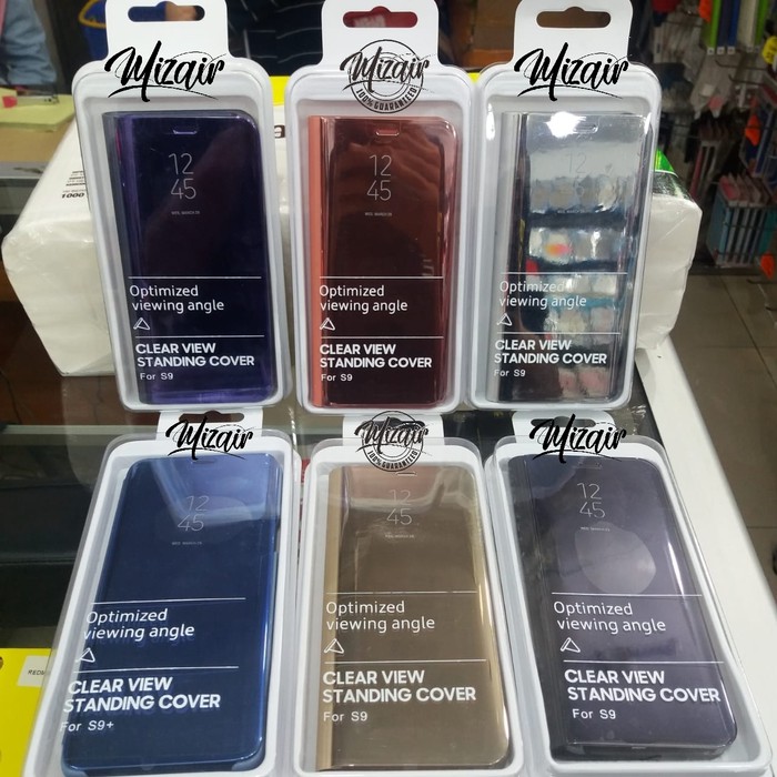 Clear View Standing Cover Flip Case Iphone 9G+ / 9G Plus Flip Cover Hard Case