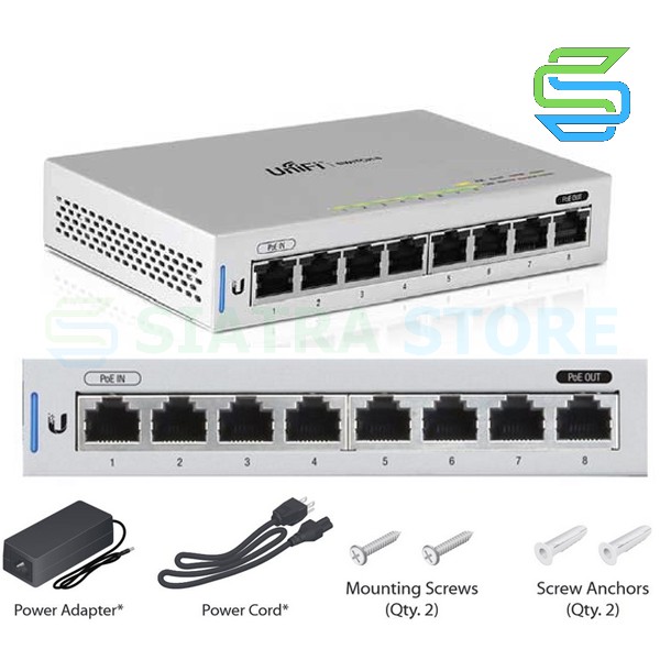 Ubiquiti US-8 Unifi Switch Fully Managed 8Port Gigabit non PoE