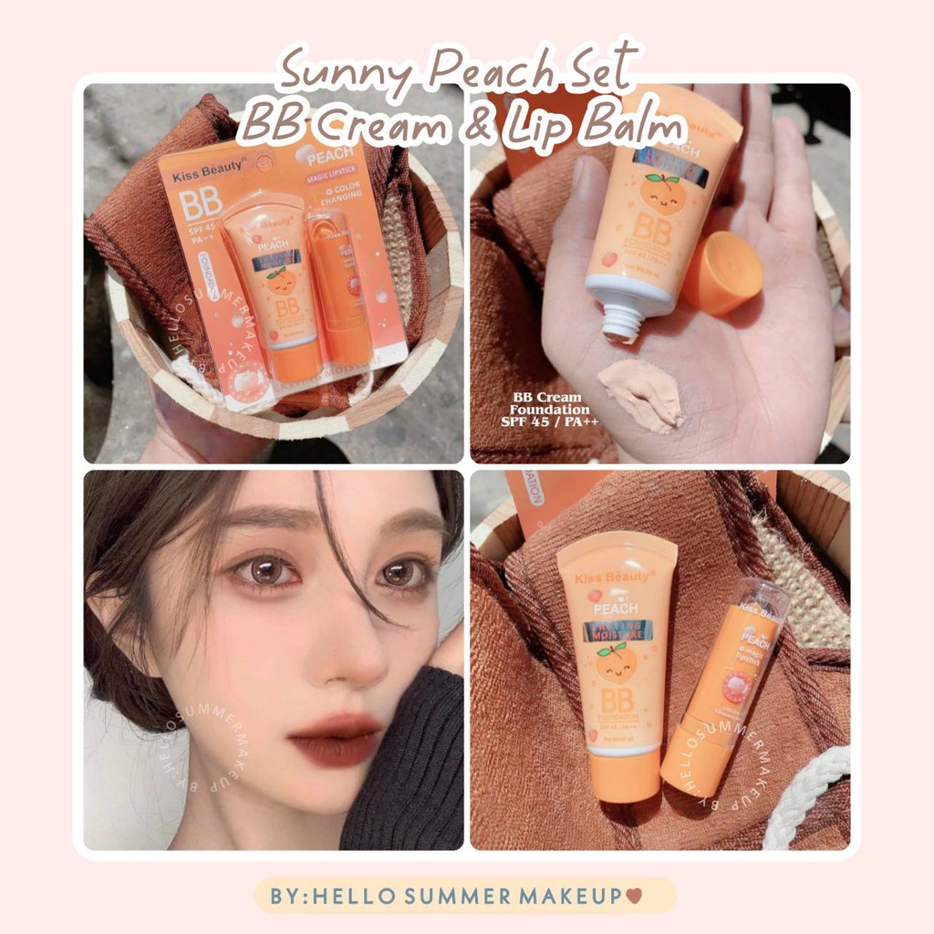 [ORI THAILAND] Sunny Peach Set BB Cream &amp; Lip Balm