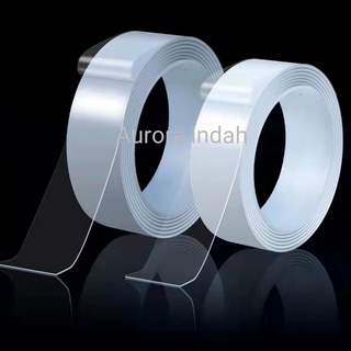 ANEKA DOUBLE TAPE SUPER/ISOLASI BENING 2 SISI SUPER KUAT TANPA BEKAS