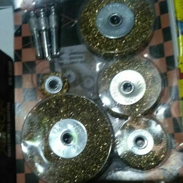 5pc Wheel Wire Brush. Sikat Piringan Kuningan .sikat Bor Sikat Kuningan