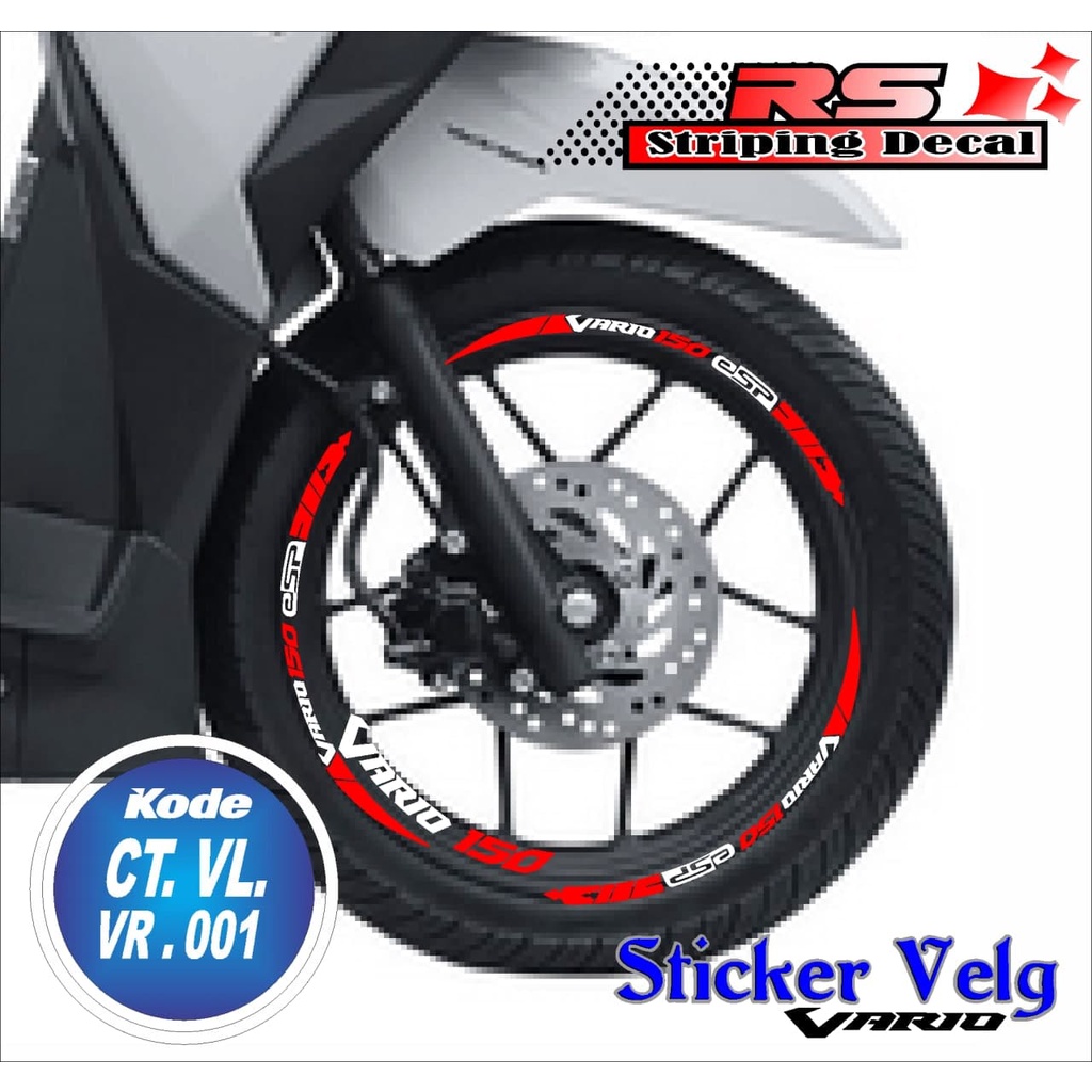 LIST VELG VARIO - STIKER LIST VELGVARIO - LIST PELEK  MOTOR VARIO RS 01