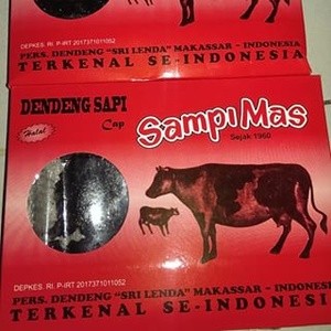 

DENDENG SAPI cap SAMPI MAS 100 Gr ASLI MAKASSAR KHAS OLEH-OLEH