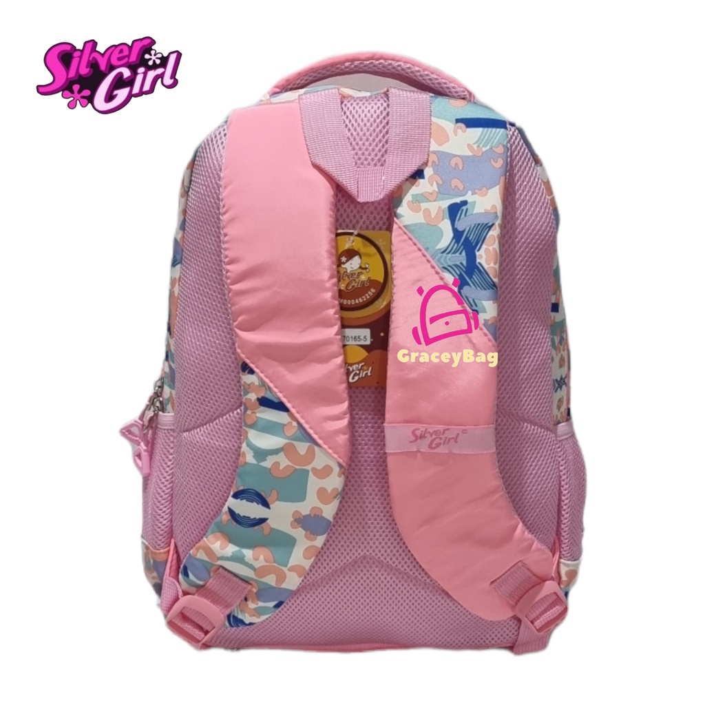 Gracey Bag 70165 Tas Ransel Sekolah Anak Perempuan Silvergirl