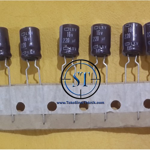 10 PCS Elco 220/16 220uF/16 220/16V 220/16V 220uF/16 220uF/16V 22 mikro 16v 22 uf ISI 10 Buah