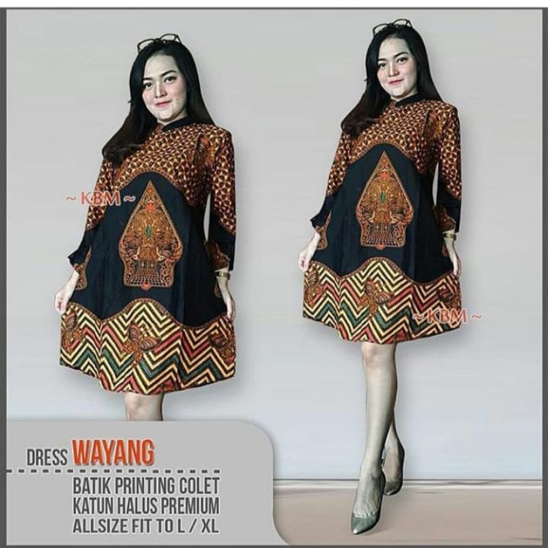 tunik Nadhira dan tunik wayang katun batik solo halus