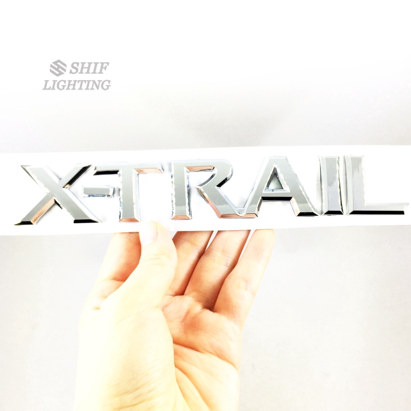 1Pc Stiker Emblem Tulisan &quot;xtrail xtrail&quot; Bahan ABS untuk Mobil niisan