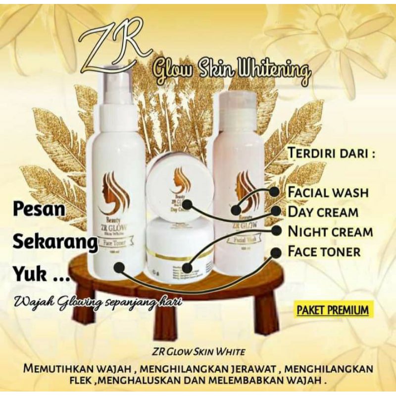 Cream pemutih/ZR glowing hasil nyata dalam 1 minggu