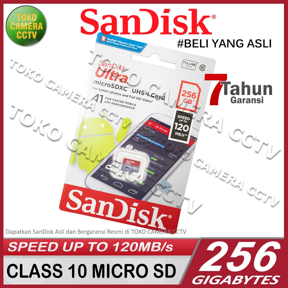 SanDisk MicroSD 256GB / SD Card 256GB SanDisk