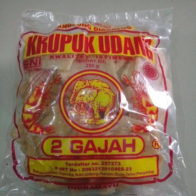 

kerupuk udang 2 gajah