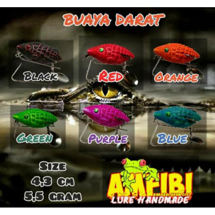 COD UMPAN  CASTING/UMPAN MANCING GABUS/LURE/SOFT FROG AMFIBI LURE BUAYA DARAT