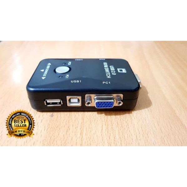 KVM SWITCH 2 PORT USB