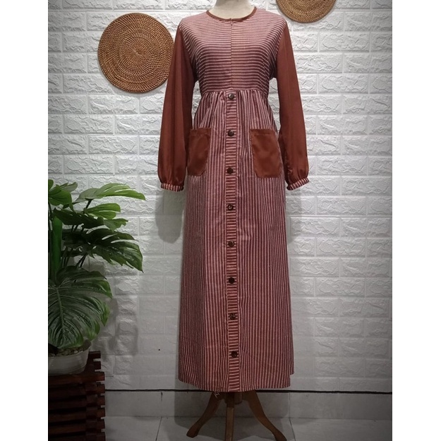 Gamis Lurik Kombinasi