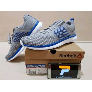 SIZE 43   ORIGINAL ASLI REEBOK CROSSFIT PT PRIME RUNNER FC MEMORYTECH GREY ABU SEPATU LARI RUNNING