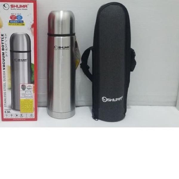 ♠ [ Shuma ] Thermos / Vacuum Flask / Termos Air Panas 350, 500, 750, 1000 ml - Dengan Tas ☆
