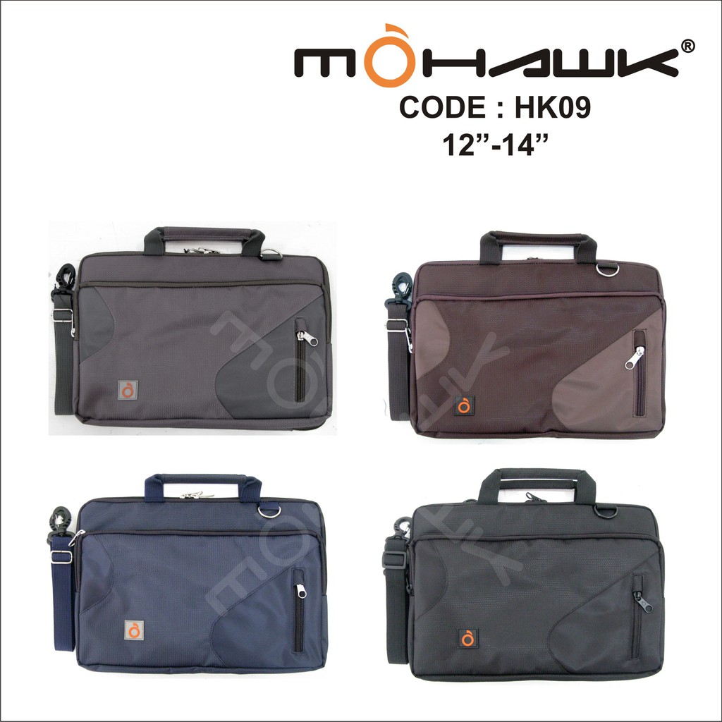 Tas Laptop / case laptop selempang Ukuran 12 Dan 14 Inch MOHAWK Code HK09