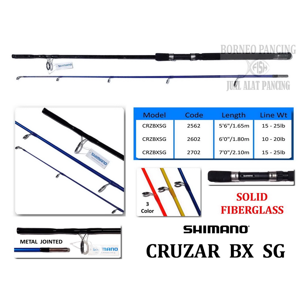Joran Spinning Shimano CRUZAR BX SG ( FIBER )