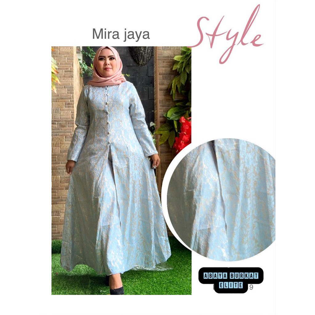 Setekan Kebaya Brukat Glitter Celana Pinggang Karet Original Mira Jaya