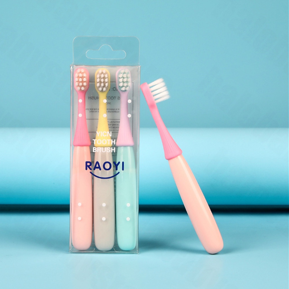Halobaby Sikat Gigi anak bayi lembut untuk 2-6 Tahun/Kids Toothbrush 3 pcs