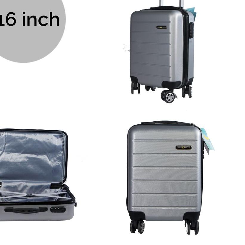 ✿ koper POLO 001 / koper kecil / koper travel FREE PACKING BUBLEWRAP/KARDUS/ koper mini uk 16 inch ☀