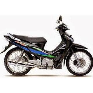 Striping Stiker  Motor  Honda Karisma  125D 2003 Full Hitam 