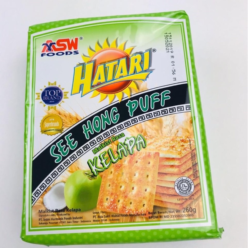 

HATARI SEE HONG PUFF MALKIST RASA KELAPA 260g