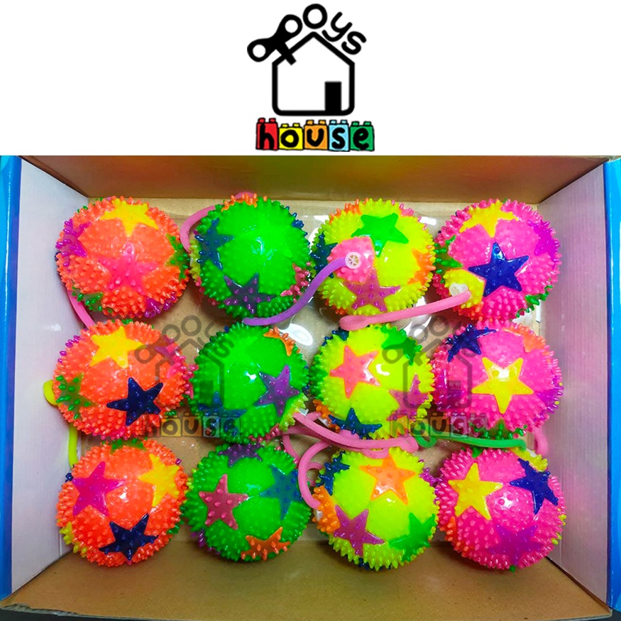 Mainan Bola Karet Lampu & Bunyi