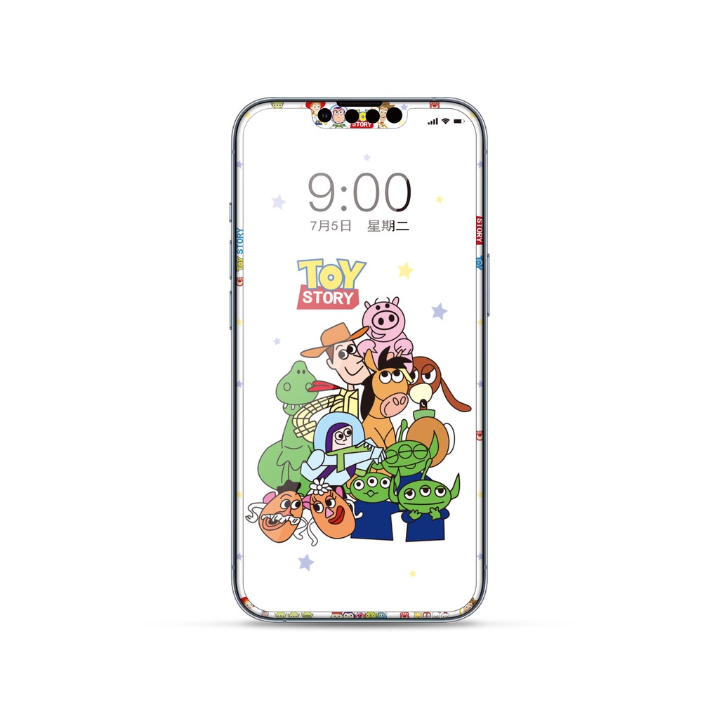 Pelindung Layar Tempered Glass Motif Kartun Anime 3D Untuk iPhone 13 Pro Max 12 Pro 11 Pro Max