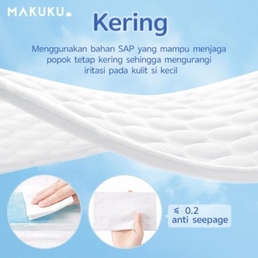 Makassar ! Makuku Air Diapers Comfort NB28/S36/M34/L32/XL32