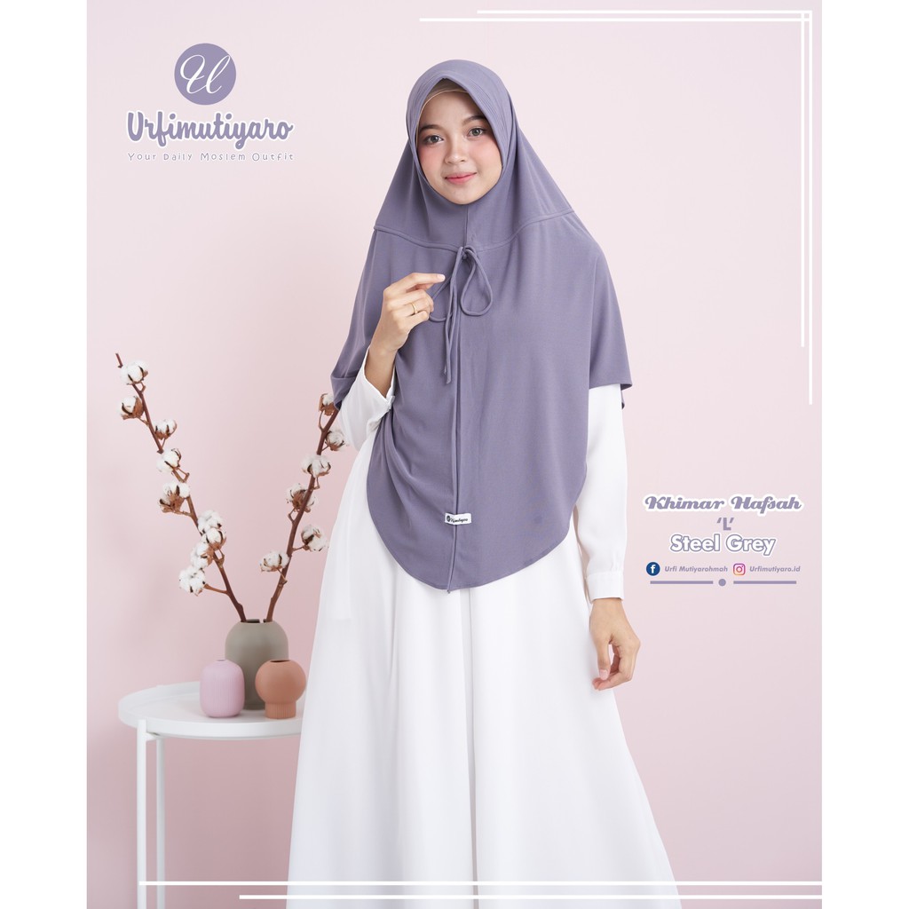 TOKOPENA - KHIMAR HAFSAH BERGO SYARI PET ANTEM BY URFIMUTIYARO
